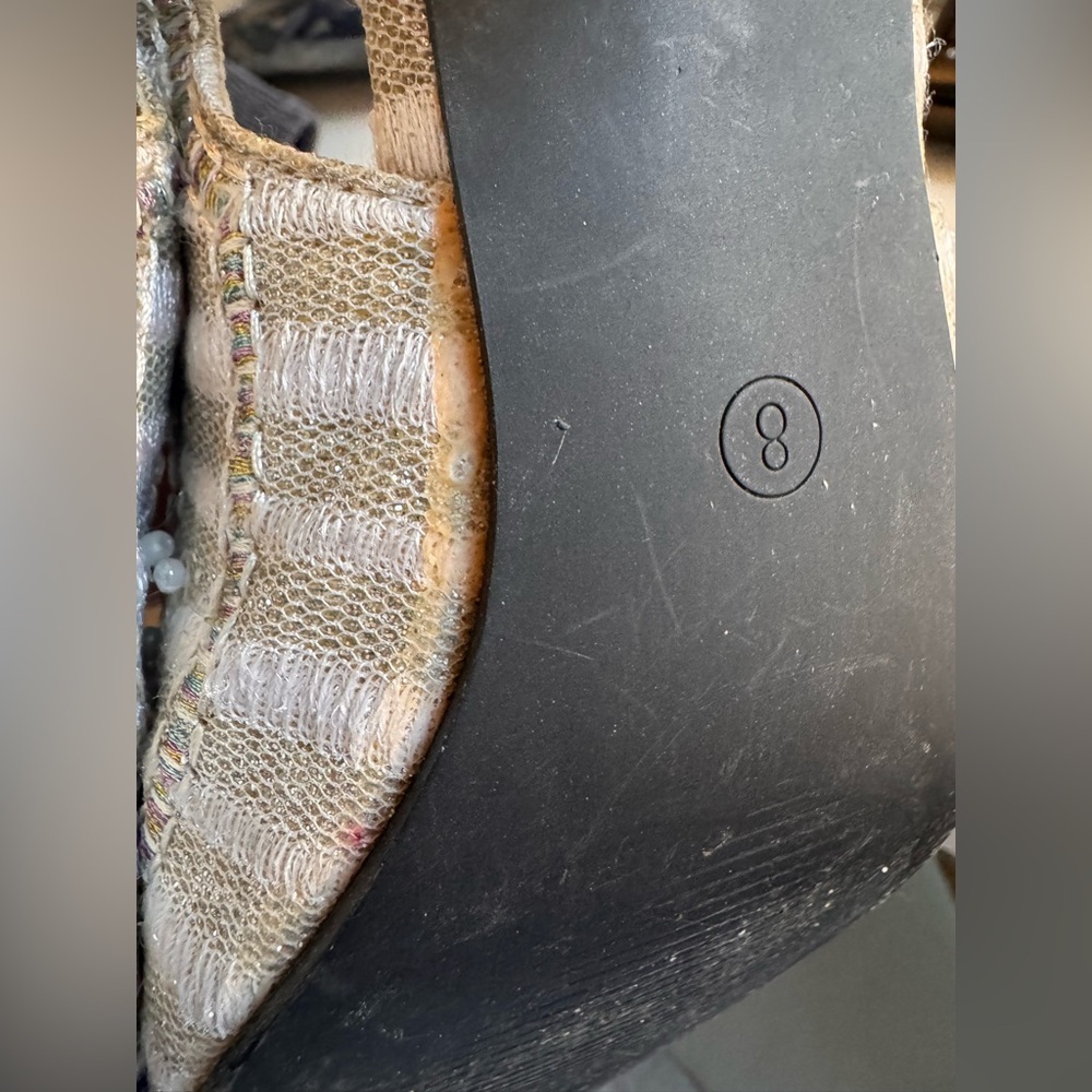 Vintage John Fashion Beaded Slingback Heels - Picture 8 of 8